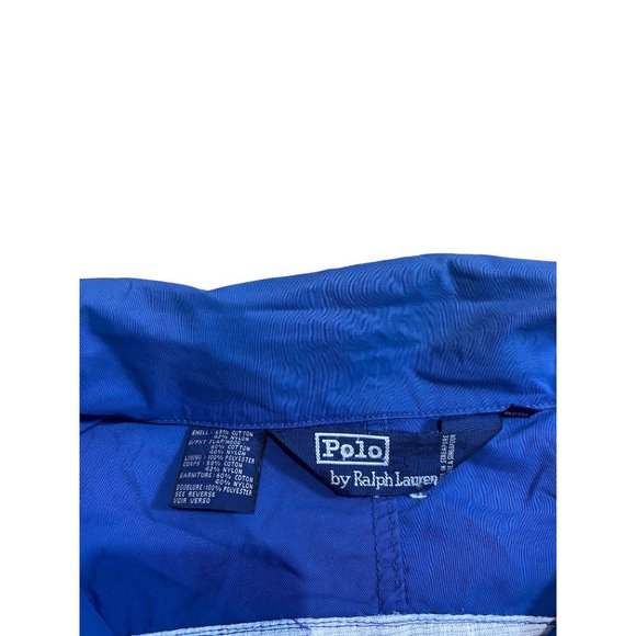 Vintage Ralph Lauren Windbreaker Jacket Blue Zip Up Coat - Picture 6 of 7